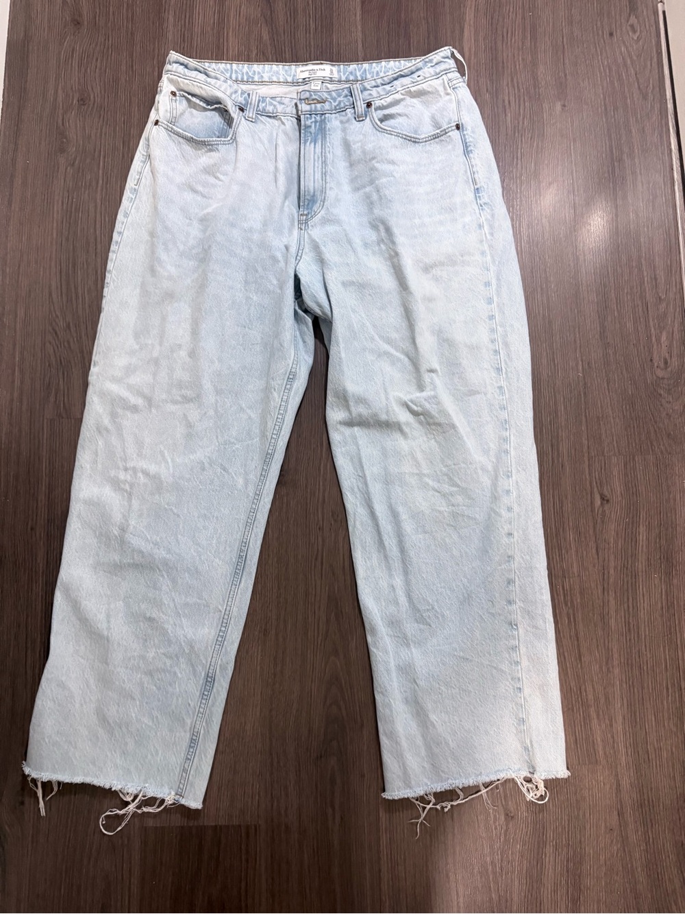 Abercrombie & Fitch Light Blue Straight-Leg Jeans